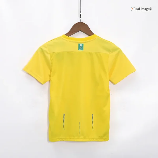 2023/24 Kids Al Nassr Home Whole Kit(Jersey+Shorts+Socks)
