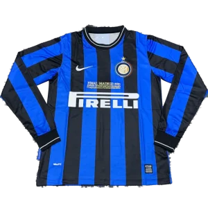 2009/10 Inter Milan UCL Final Retro Home Long Sleeve Jersey