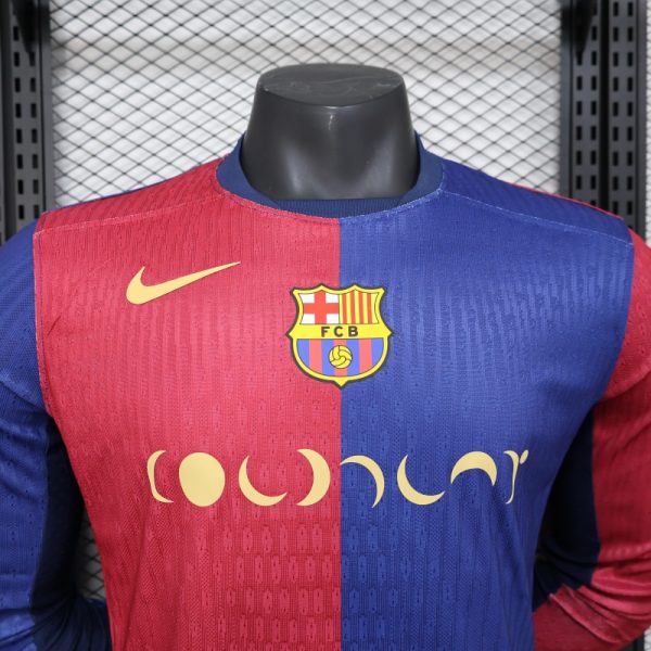 2024/25 Barcelona Home Jersey Long Sleeve Player Version
