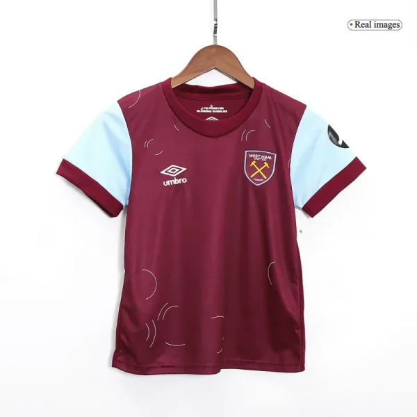 2023/24 Kids West Ham United Home Kit Shirt+Shorts