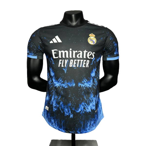 24-25 Real Madrid Ocean Blue Player Version Soccer Jersey
