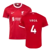M.SALAH #11 VIRGIL #4 SZBOSZLAI #8 MAC ALLISTER #10 Liverpool Home Jersey 2023/24