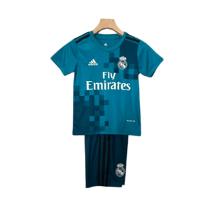 Real Madrid 17-18 Third Away Retro Kids Kit Soccer Jersey