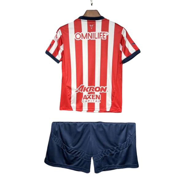 24-25 Chivas Home Soccer Kids kit Jersey+Shorts
