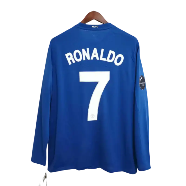 08-09 Manchester United Home Retro Jersey #7 Ronaldo Long Sleeve