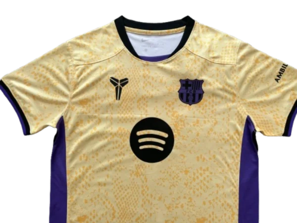 Barcelona 25-26 Away Yellow Soccer Jersey