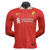 24-25 Player Version Long Sleeve Liverpool Home Football Shirt