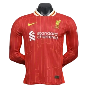 24-25 Player Version Long Sleeve Liverpool Home Football Shirt