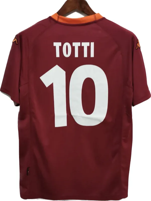 2000/01 Roma Retro Jersey Home