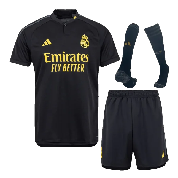 2023/24 Real Madrid Third Away Whole Kit Jersey+Shorts+Socks