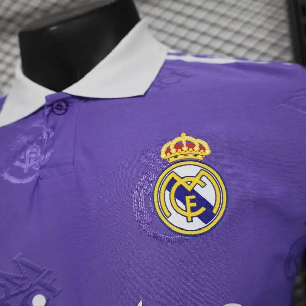 2025-26 Real Madrid Men's Polo Shirt Purple