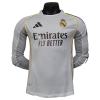 2025-26 Real Madrid Home Soccer Jersey Player Version Shirt Long Sleeve