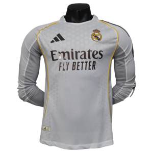 2025-26 Real Madrid Home Soccer Jersey Player Version Shirt Long Sleeve