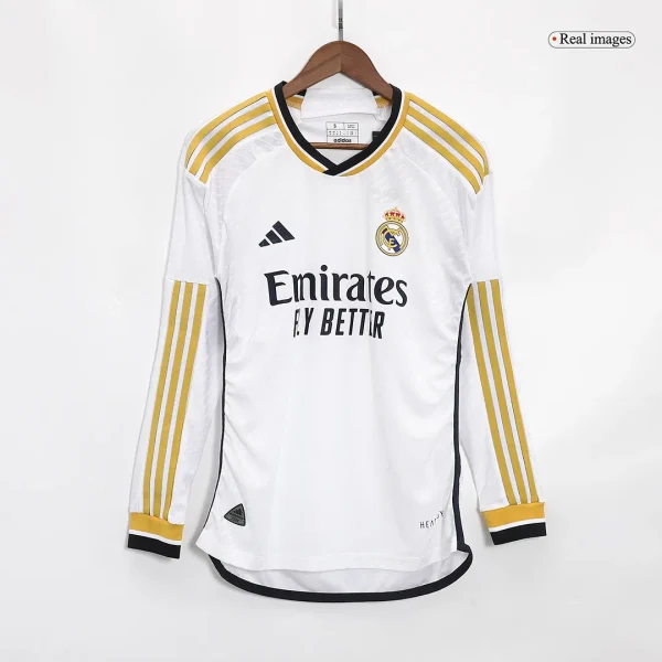 2023/24 Real Madrid Home Long Sleeve Jersey Player Version