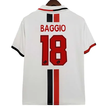 1996/97 AC Milan BAGGIO #18 Retro Jersey Away Replica