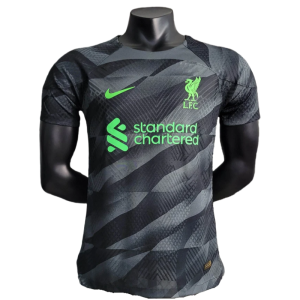 Liverpool Player Version  Goalkeeper Black Football Shirt 2023/2024