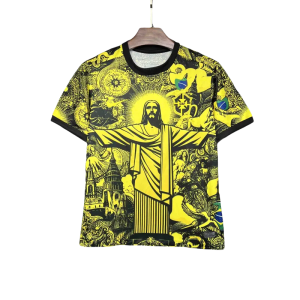 2024 Brazil Christ the Redeemer Special Kit Shirt Football