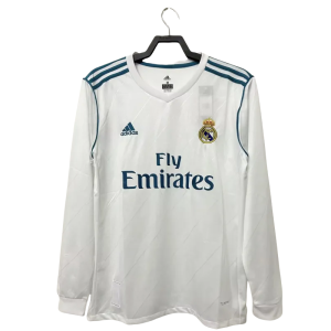 2017/18 Real Madrid Retro Home Long Sleeve Jersey
