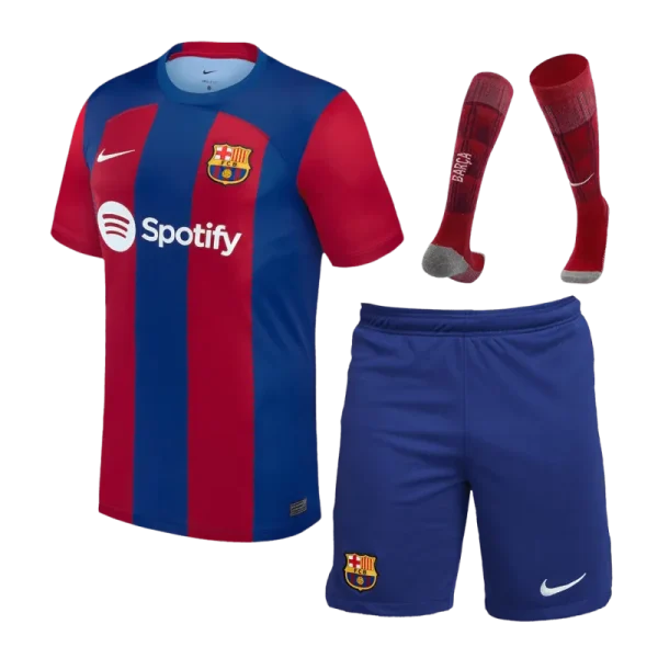 Barcelona Home Whole Kit Jersey+Shorts+Socks 2023/24