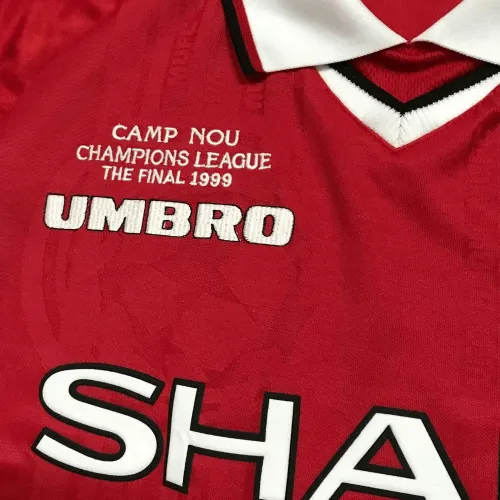 1999/00 Manchester United UCL Final Retro Jersey Home Long Sleeve