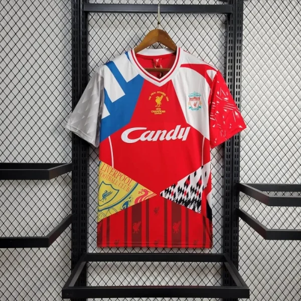 2005 Retro Liverpool Mixed Commemorative Edition Football Shirt