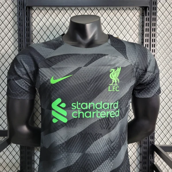 Liverpool Player Version  Goalkeeper Black Football Shirt 2023/2024