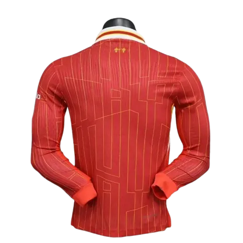 24-25 Player Version Long Sleeve Liverpool Home Football Shirt