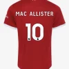 M.SALAH #11 VIRGIL #4 SZBOSZLAI #8 MAC ALLISTER #10 Liverpool Home Jersey 2023/24