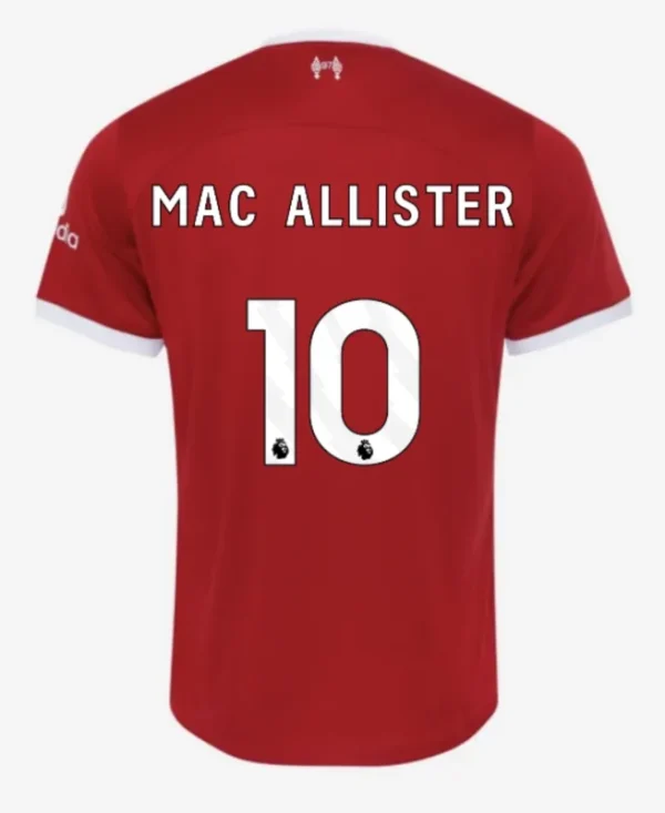 M.SALAH #11 VIRGIL #4 SZBOSZLAI #8 MAC ALLISTER #10 Liverpool Home Jersey 2023/24