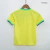Brazil Kids World Cup 2022 Soccer Jersey Home Kit(Jersey+Shorts)