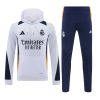 2024-25 Real Madrid Zipper Sweatshirt Kit(Top+Pants) White