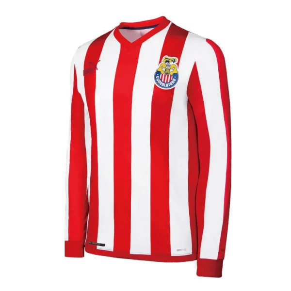 Chivas Guadalajara Soccer Jersey Home Long Sleeve  Retro