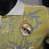 2025-26 Real Madrid Men's Polo Shirt Dragon Pattern Yellow Jersey