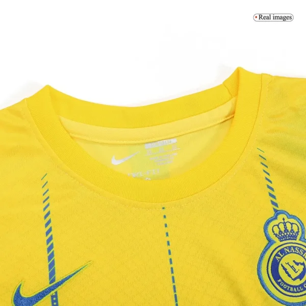 2023/24 Kids Al Nassr Home Whole Kit(Jersey+Shorts+Socks)
