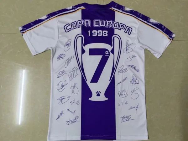 1997/98 Real Madrid Retro Jersey UCL Commemorate