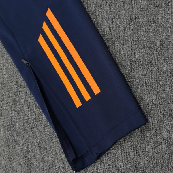 2024-25 Real Madrid Zipper Sweatshirt Kit(Top+Pants) White