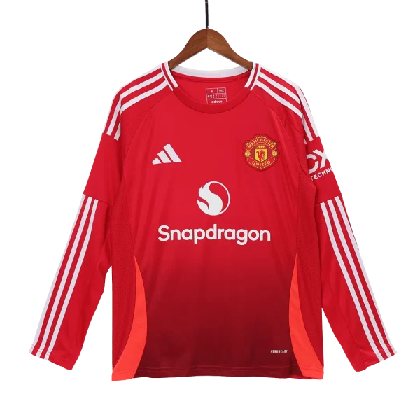 2024/25 Manchester United Home Long Sleeve Jersey