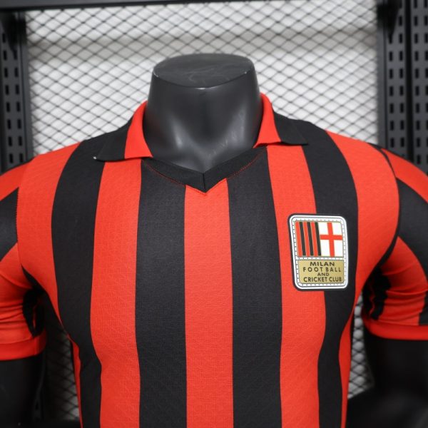 AC Milan 2024-25 Home Soccer Jersey Player Version