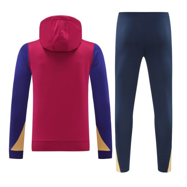 2024-25 Barcelona Zipper Sweatshirt Kit(Top+Pants) White