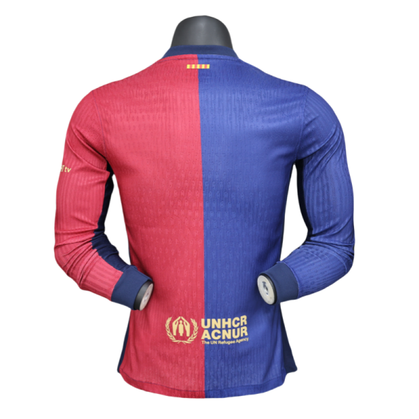 2024/25 Barcelona Home Jersey Long Sleeve Player Version