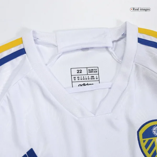 2023/24 Kids Leeds United Home Kit Jersey+Shorts