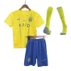 2023/24 Kids Al Nassr Home Whole Kit(Jersey+Shorts+Socks)