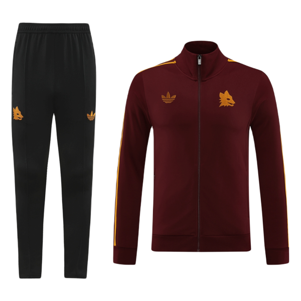 Roma long sleeve football jersey training sportswear 24-25