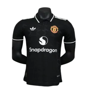 24-25 Manchester United Player Version Black POLO Shirt