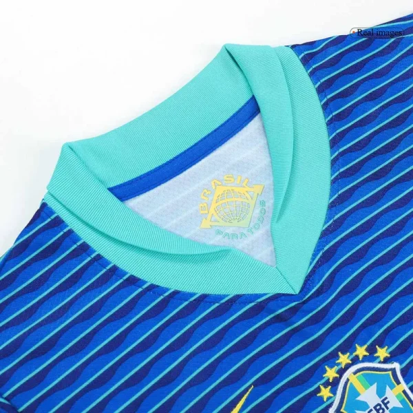 Kids Brazil Custom Away Soccer Kits 2024