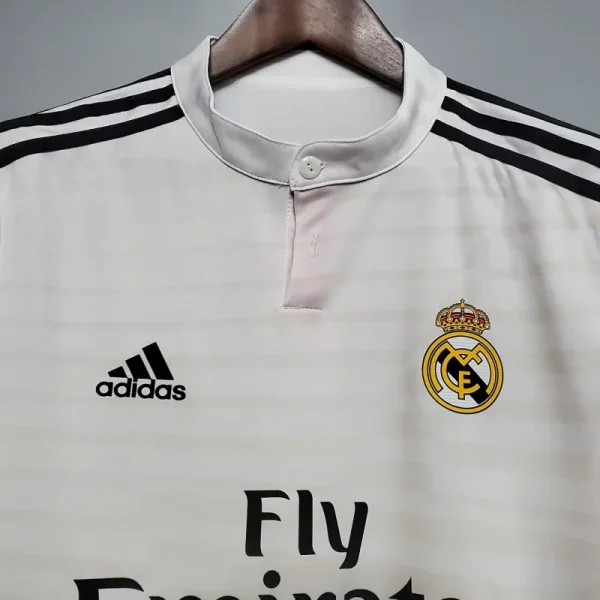 2014/15 Real Madrid Retro Long Sleeve Jersey Home