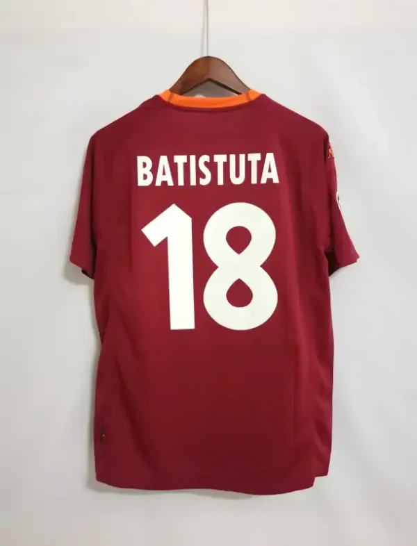 2000/01 Roma Retro Jersey Home