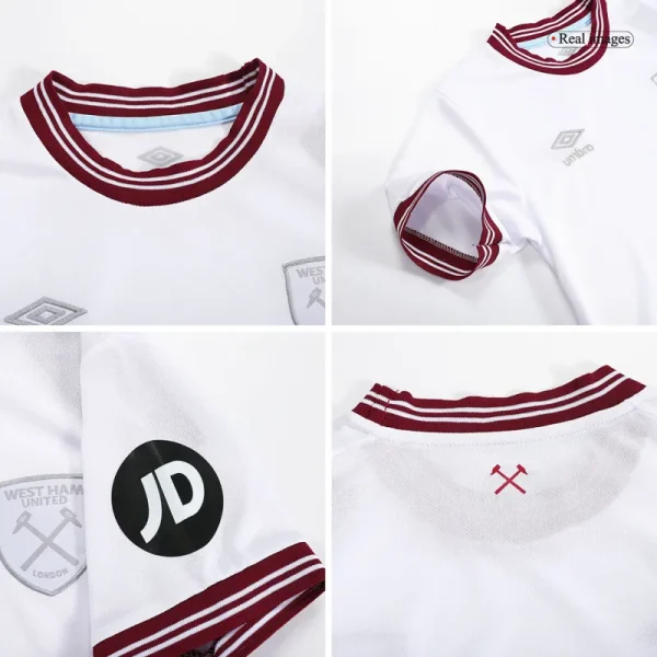 2023/24 Kids West Ham United Away Kit Jersey+Short
