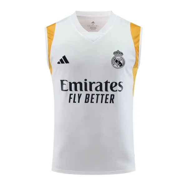 2023/24 Real Madrid Pre-Match Vest Jersey White