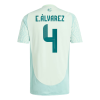 Adidas E.áLVAREZ #4 Authentic Soccer Jersey Mexico Away Shirt 2024
